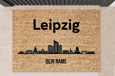 Fußmatte Leipzig Skyline